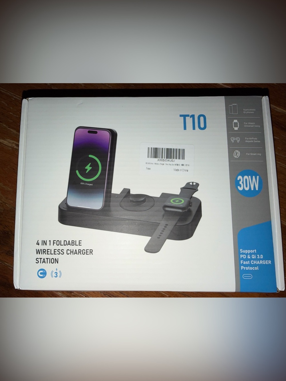 Wireless Charger Station - Black
